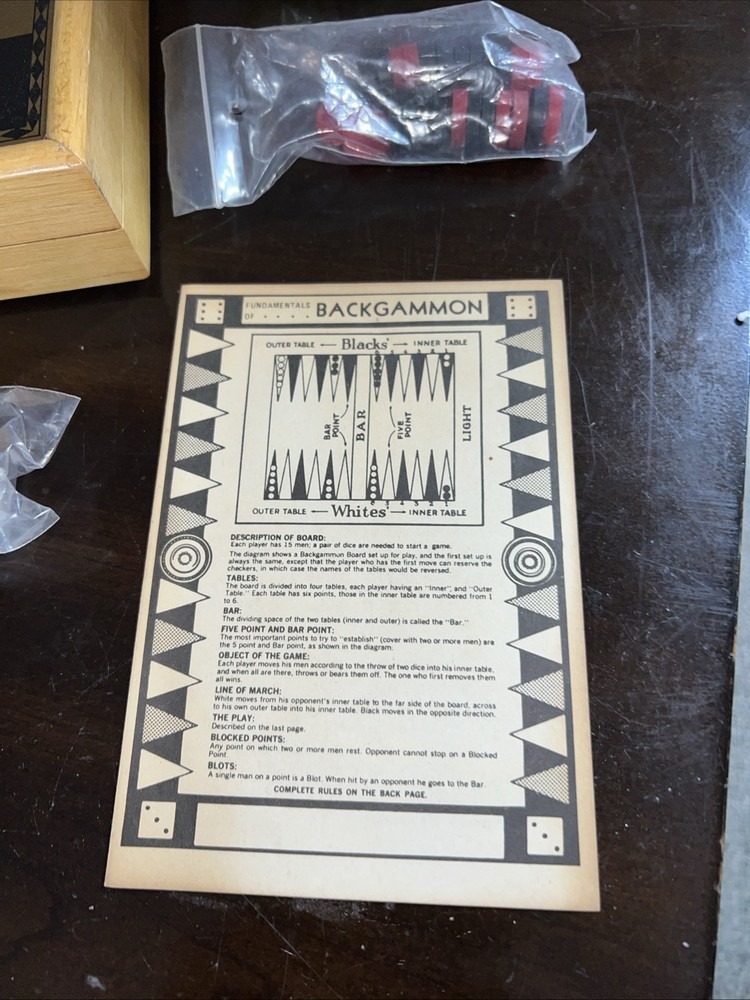Vintage Magnetic Chess & Checker Set.
