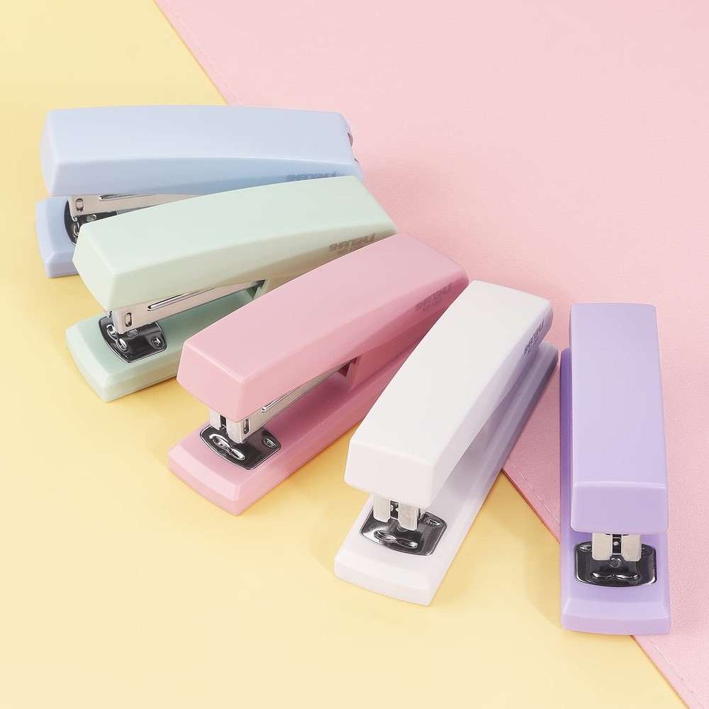Stapler, Office Stapler, Small Staplers for Desk, White