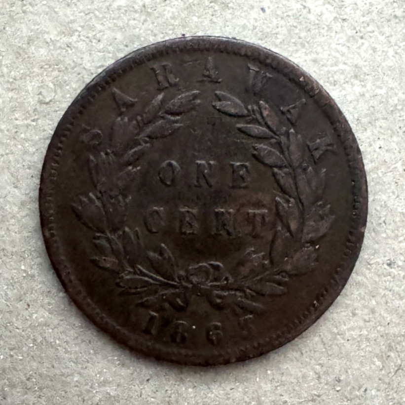 Sarawak, 1 Cent, 1863, KM#3