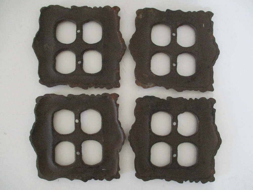 4 Vintage Switch Plate Covers