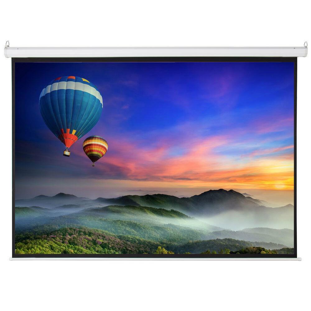 Big Sale 100" 4:3 Foldable Electric Motorized Projector Screen + Remote