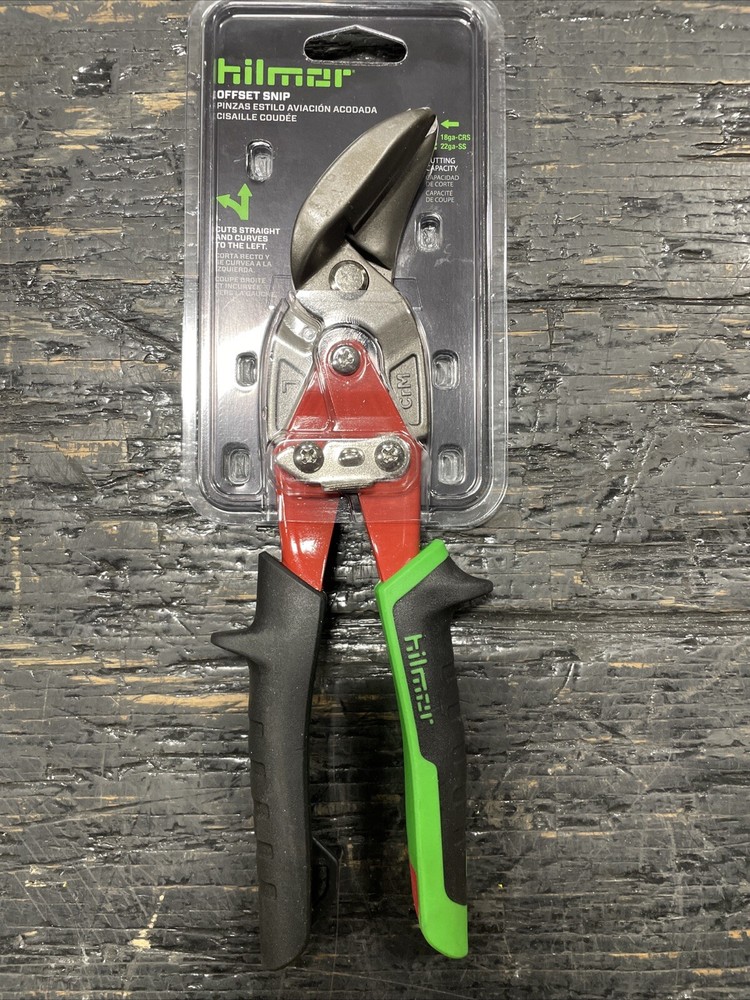 Hilmor 1891137 SNIPOL Offset Aviation Snips Left Cut