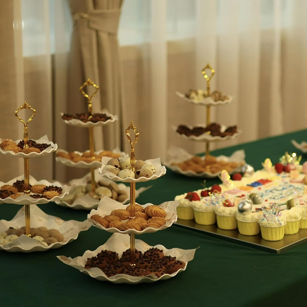 5 Pcs Cupcake Stand Set 2 3 Tier Stands Appetizer Trays Dessert Table Display