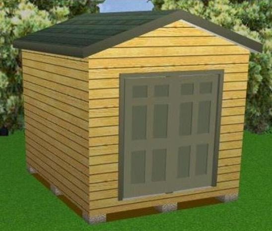 10x12 Storage Shed Plans Package, Blueprints, Material List & Instructions