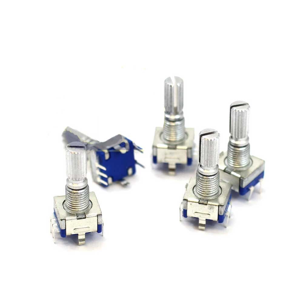 10Pcs 20mm Rotary Encoder Switch EC11 Audio Digital Potentiometer with Handle