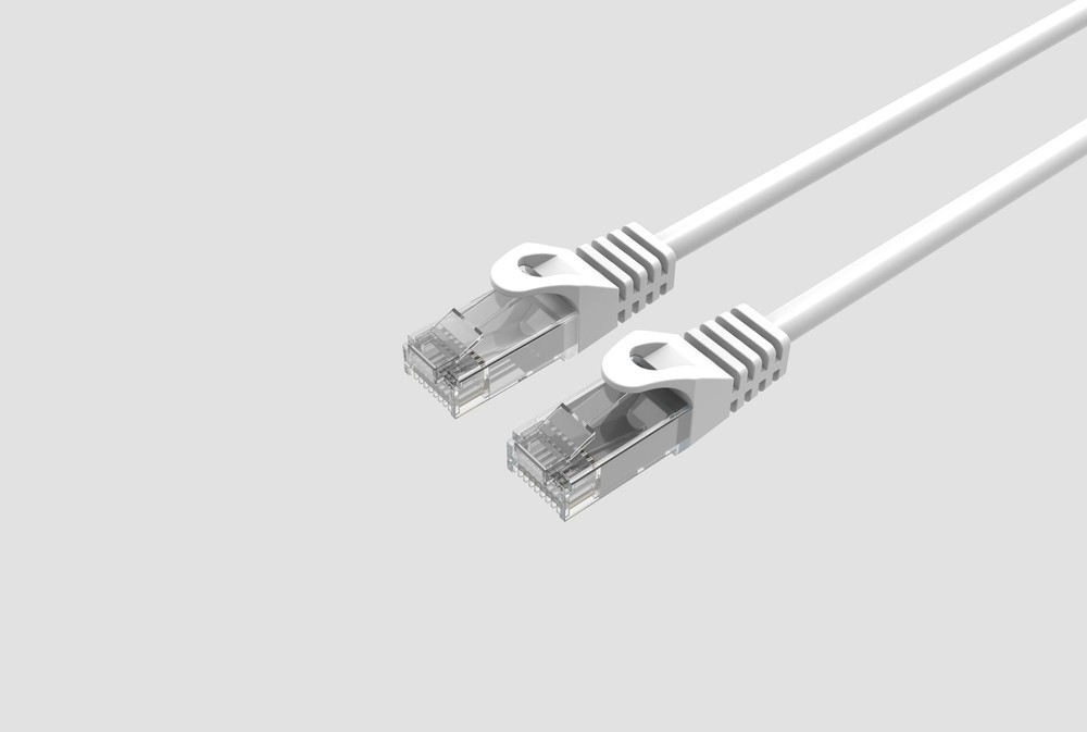 CAT6 Slim Ethernet Patch Cable White 2FT 25 PACK