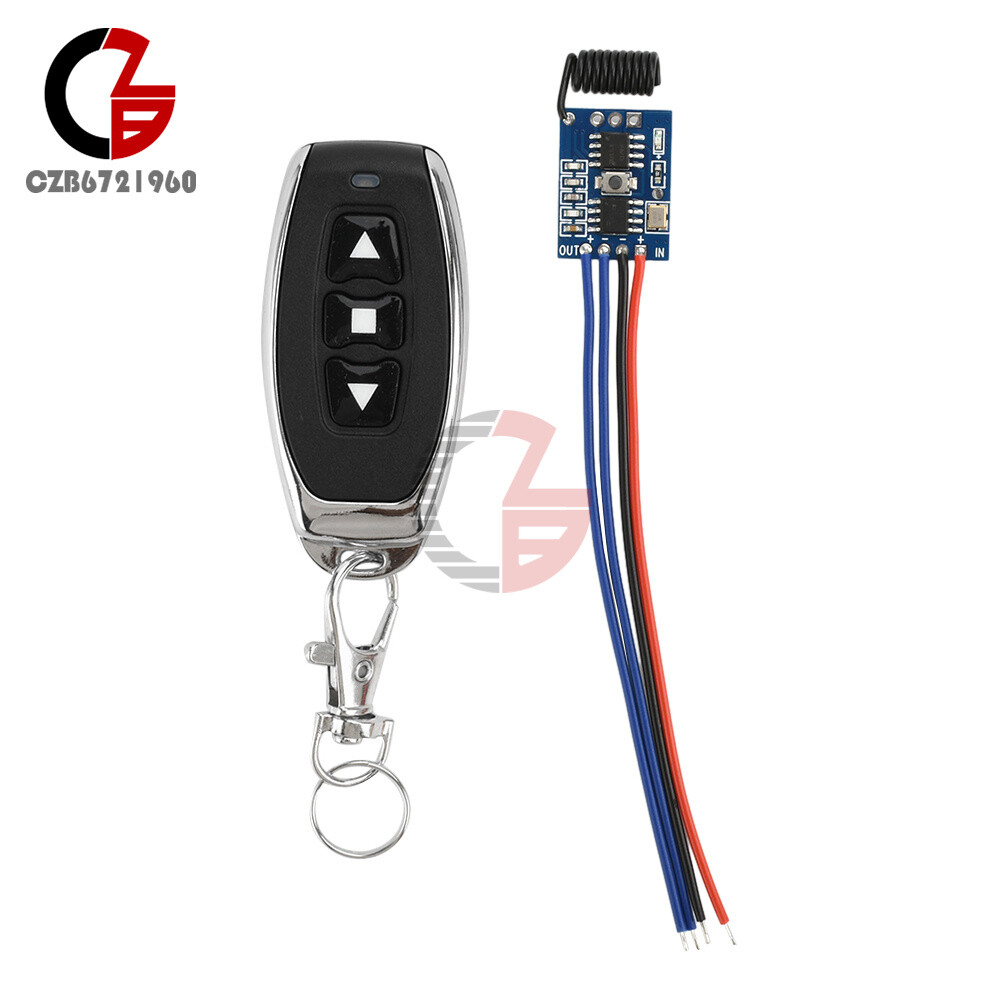DC3-12V Wireless Remote Control Forward Reverse Speed Controller PWM Motor Drive
