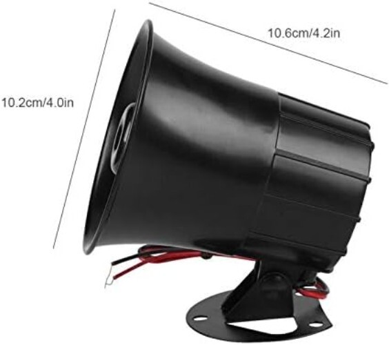 Powerful Blaring Wired Alarm Siren - Versatile - High-Decibel - Security