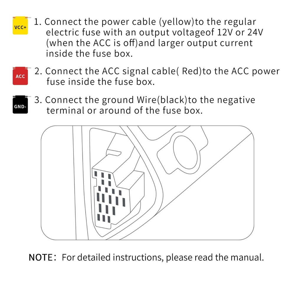 KAWA Dash Cam Hardwire Kit for MINI 3