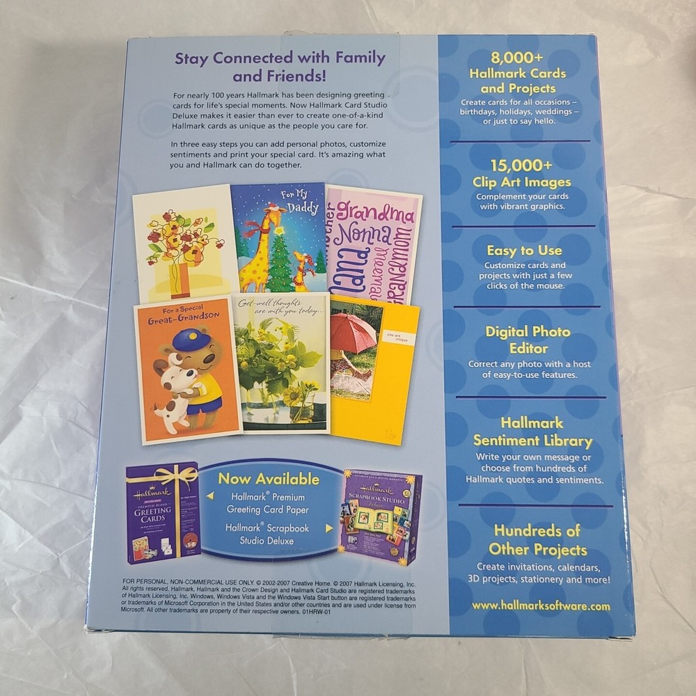 Hallmark Card Studio 2008 Deluxe - Greeting Card Computer Software on Windows CD