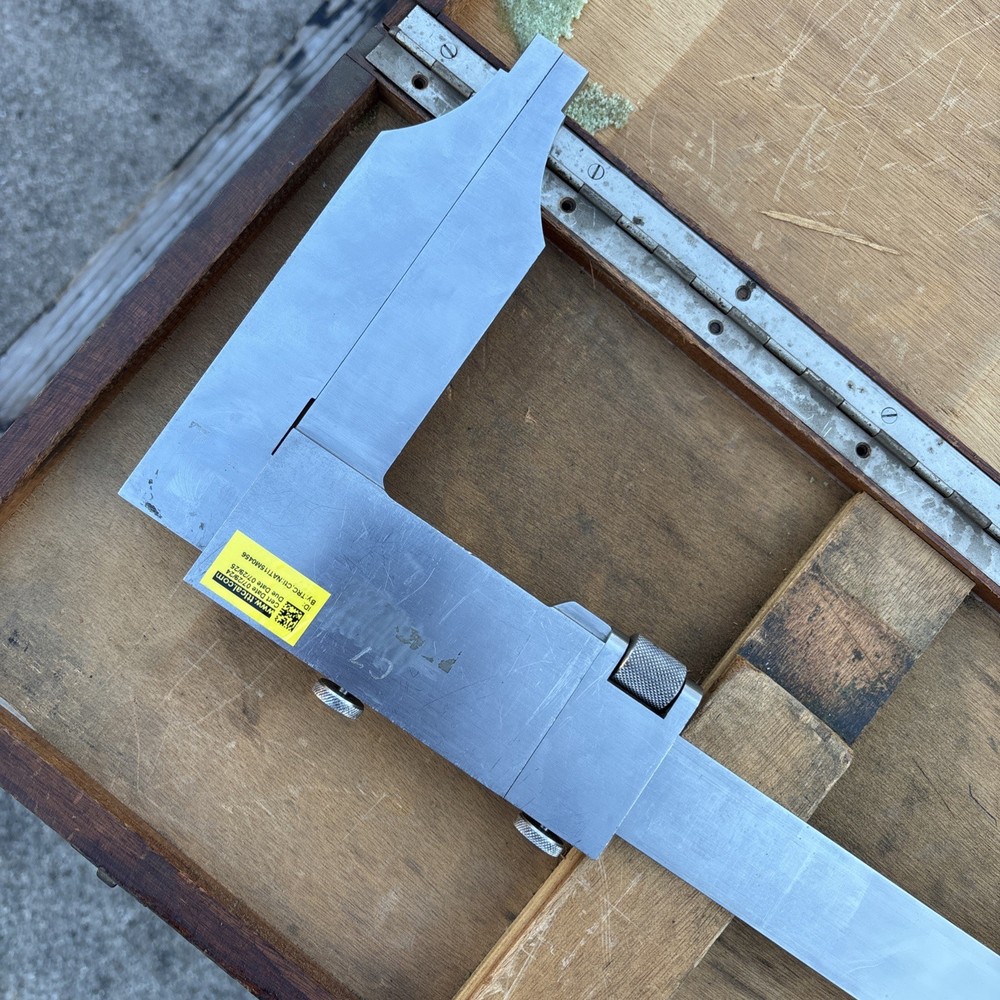 Helios Vernier Caliper 0-40” Range W/Case MADE IN GERMANY