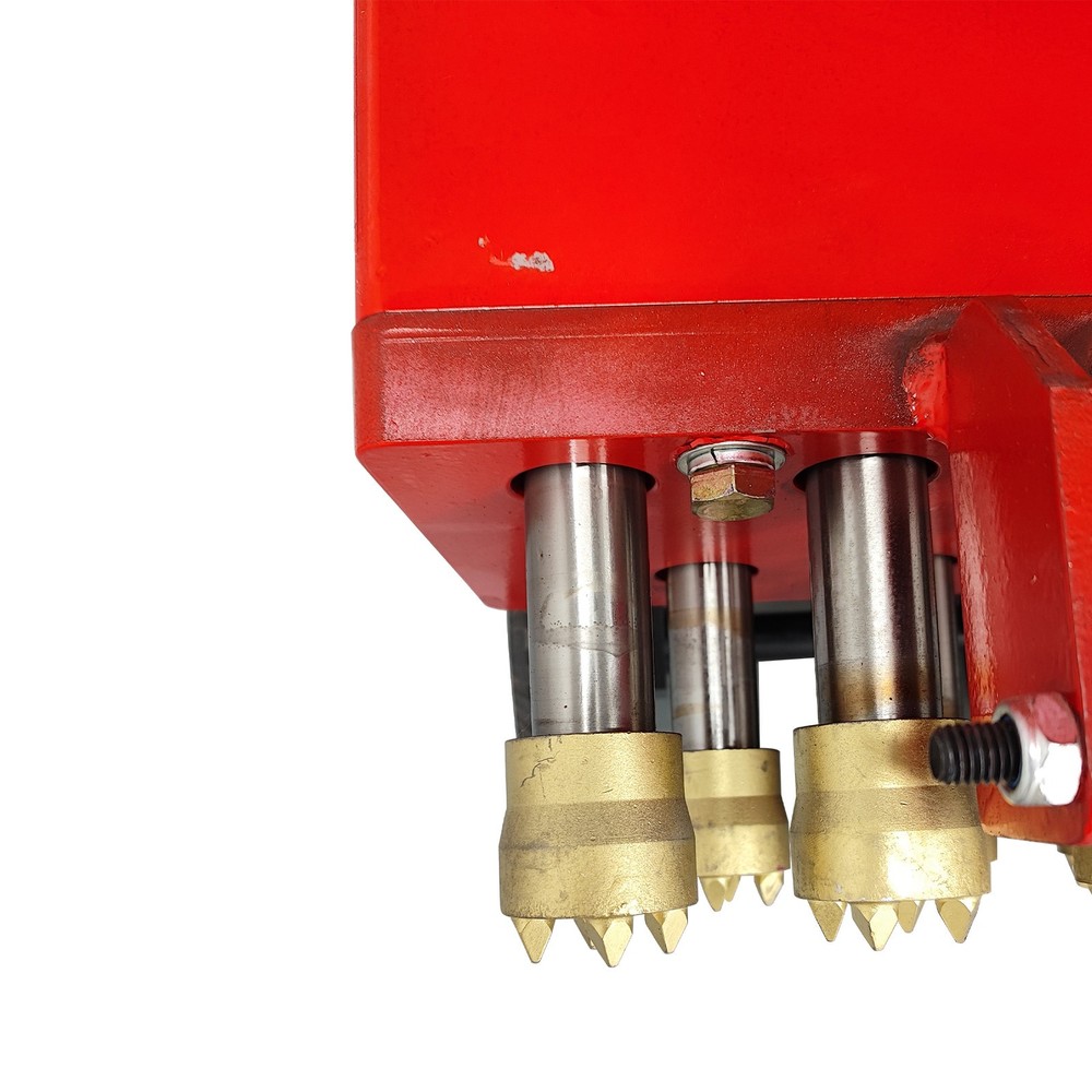 7-Head Hand-Pushed Pavement Renovation Machine Concrete Scabbler Grinder Chisel