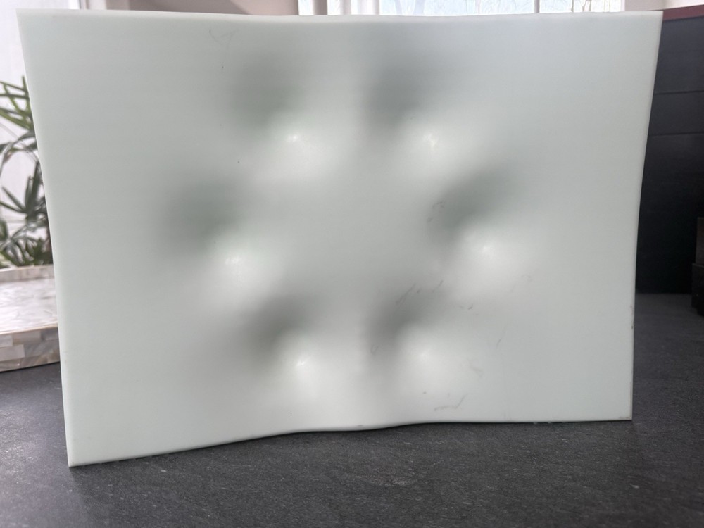 Modern White Textured Passover Ceremonial Seder Plate
