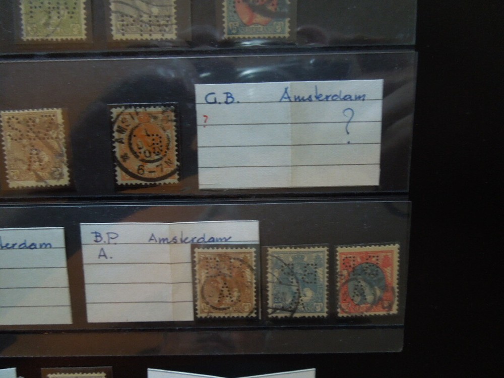 G1753 NETHERLANDS Amsterdam perfins