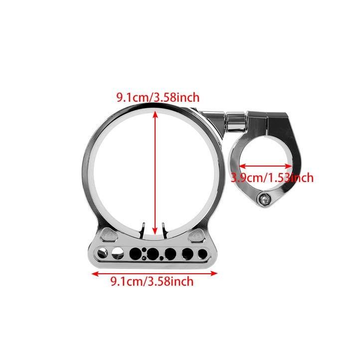 39MM Motorcycle Speedometer Side Mount Relocation Bracket - Adjustable Chrome