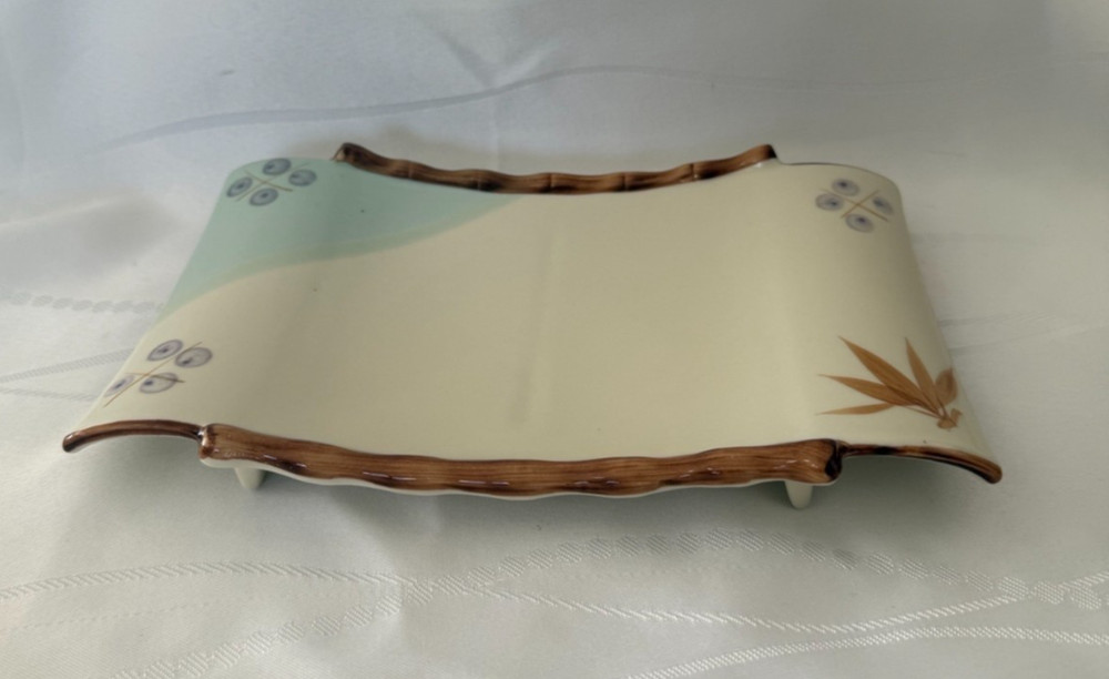 Gao Dang Porcelain Bamboo Edge Rectangular Platter