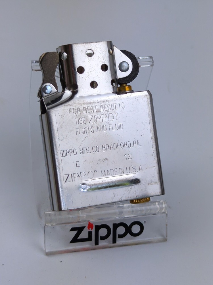 ZIPPO Chrome Plated REPLACEMENT Lighter INSERT - NEW, Never Fired! Vintage 2012