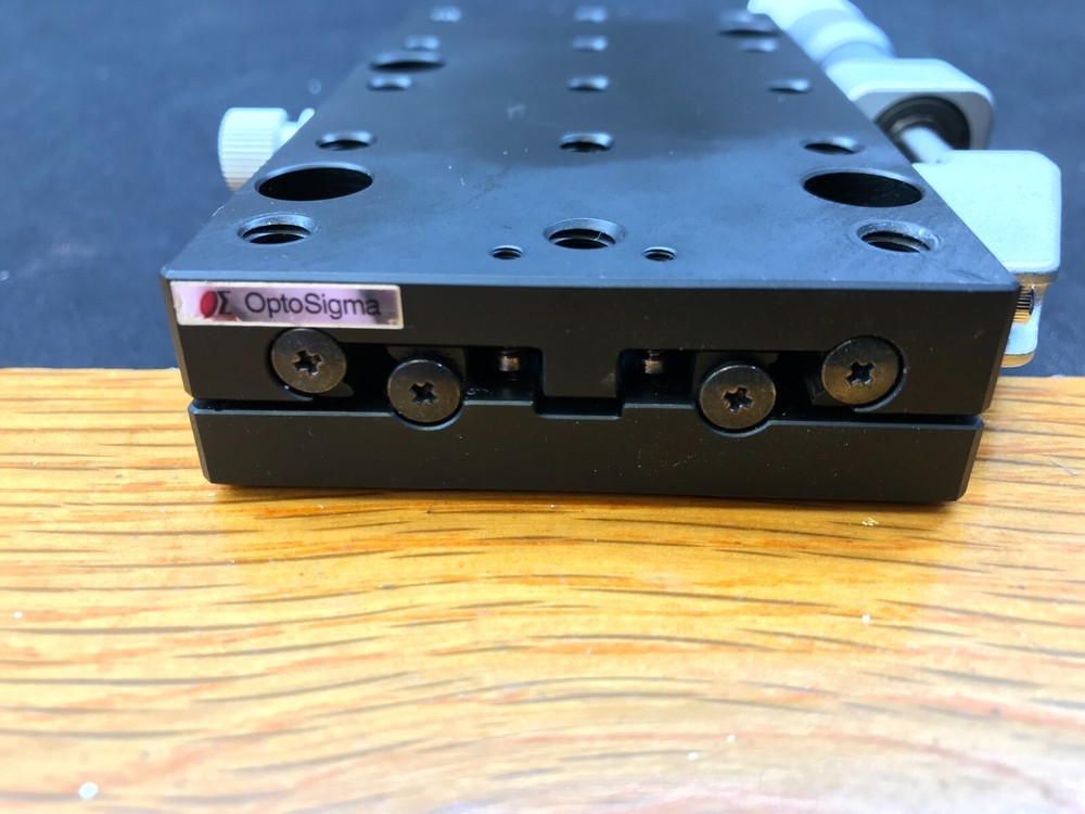 OptoSigma Linear Side Micrometer Translation Stage 65X120mm X-Axis Optic Stage