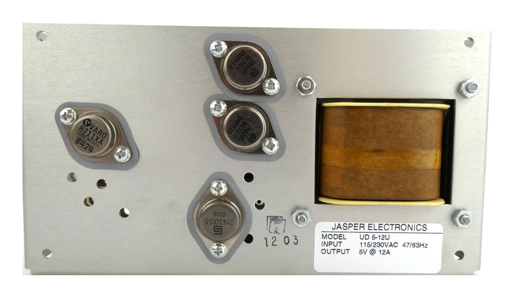 Jasper Electronics UD 5-12U Power Supply Working Surplus