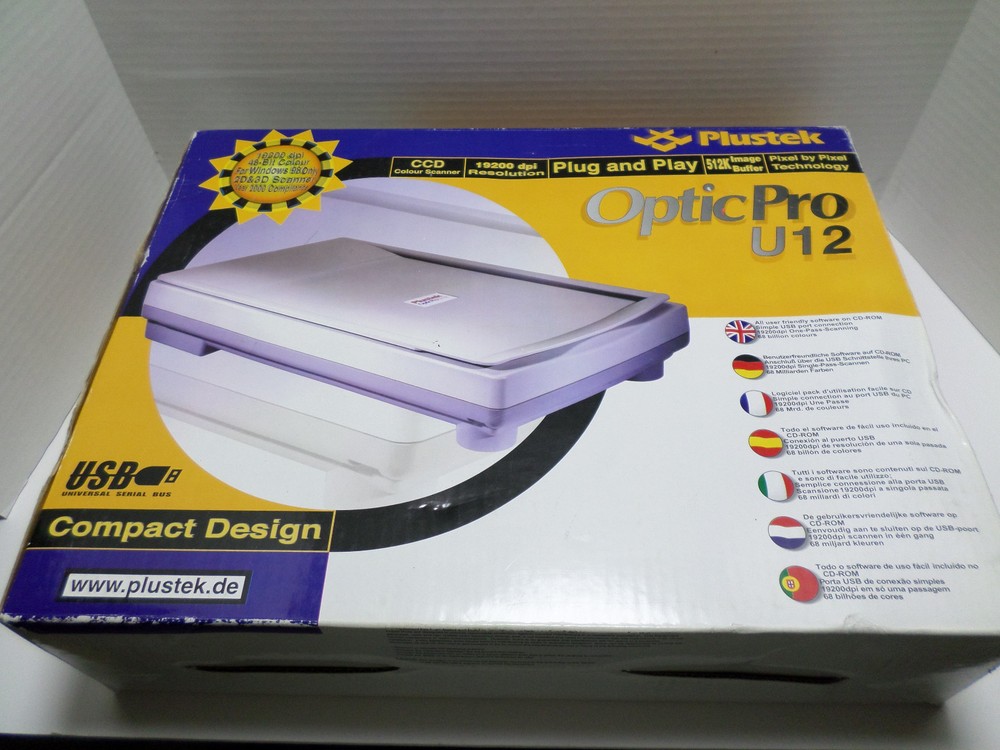 PLUSTEK OPTICPRO U12 DUPLEX COLOR DOCUMENT SCANNER - 3D SCANNING