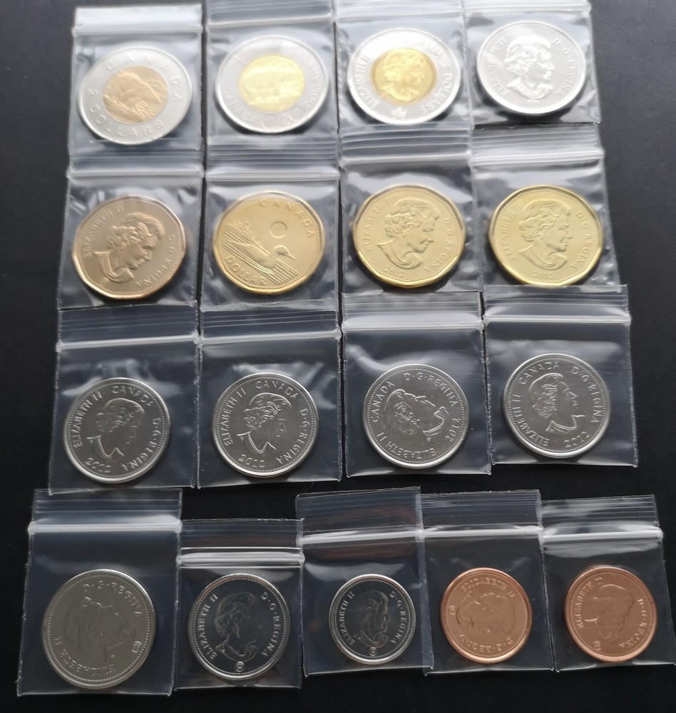 ***CANADA 2012 COMPLETE UNCIRCULATED COINS SET ***