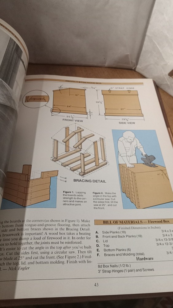 Popular Science Woodworking Projects Hardback 1985 Used