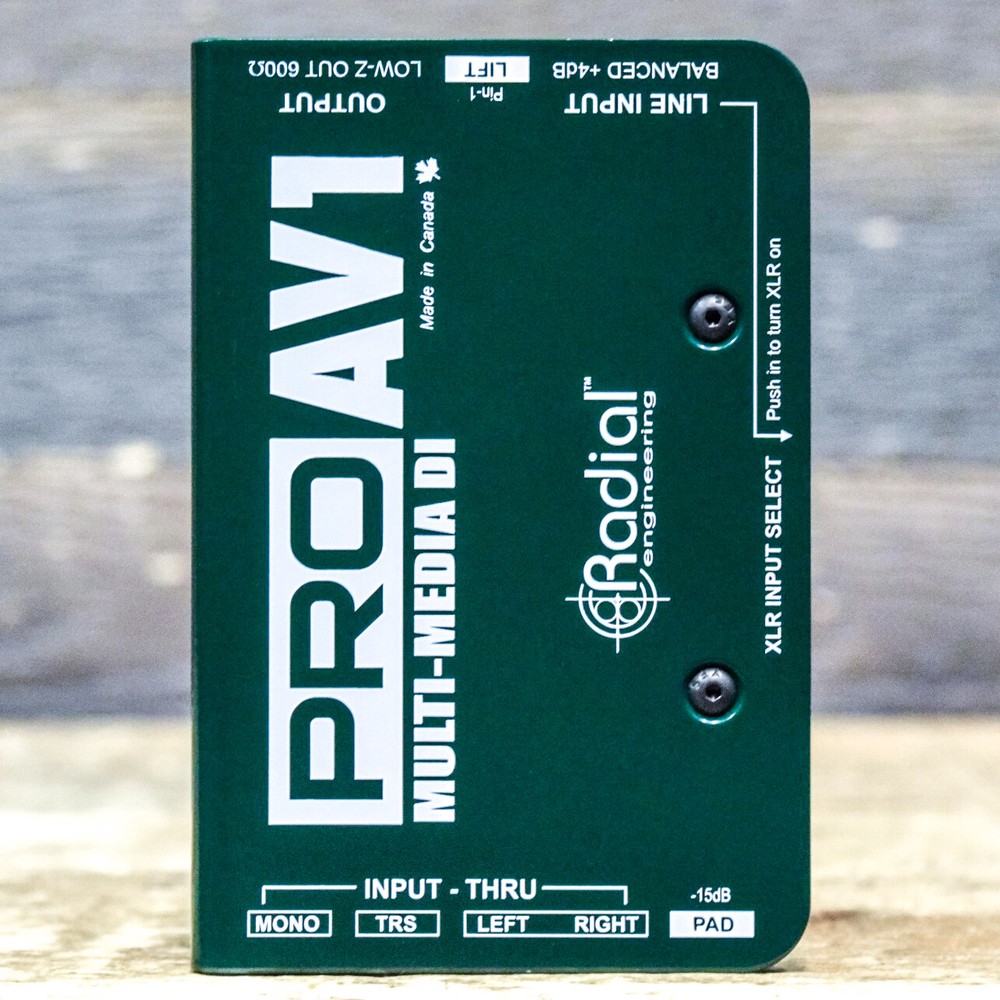 Radial Engineering ProAV1 Multi-Media DI Versatile Passive Multimedia Direct Box