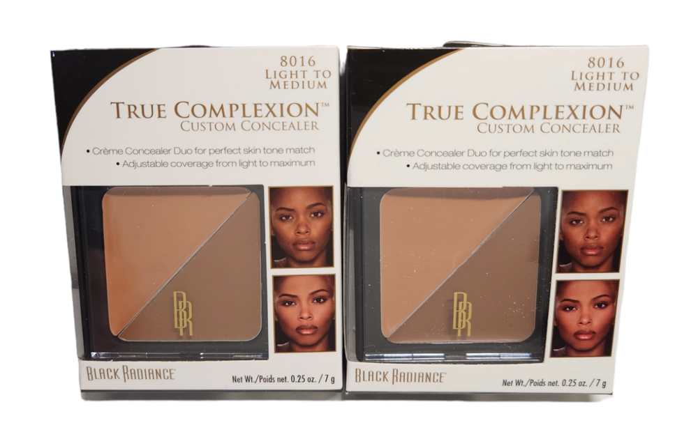 2x Black Radiance True Complexion Custom Concealer 8016 Light to Medium New