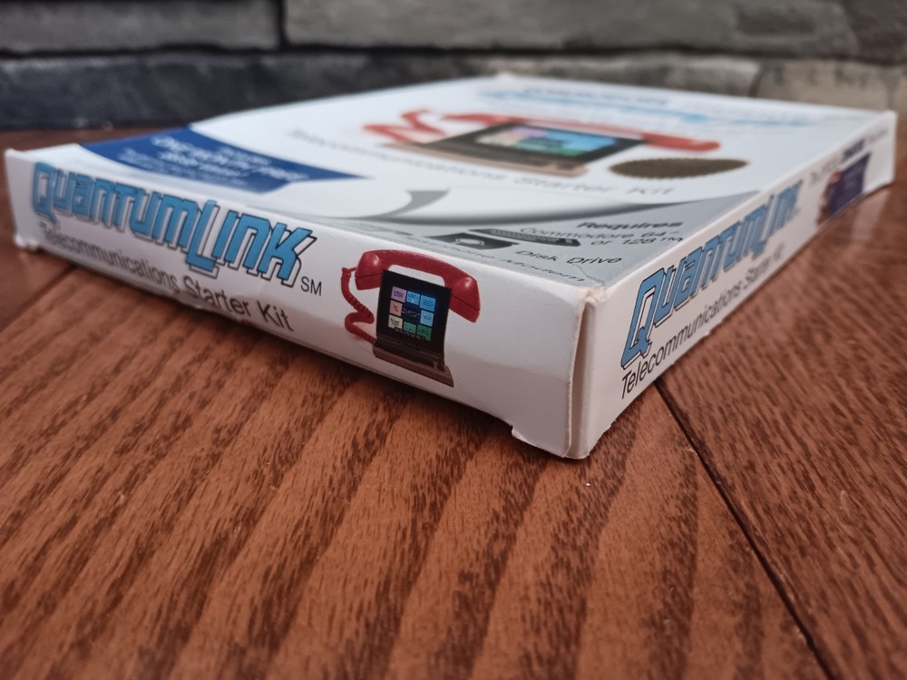 Commodore 64 Quantumlink Manuals Inserts Box Only NO SOFTWARE