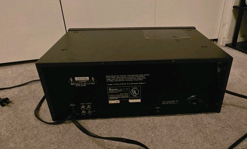Mitsubishi Double Cassette Deck DT-156, 7 Cassette Auto Changer Read Description
