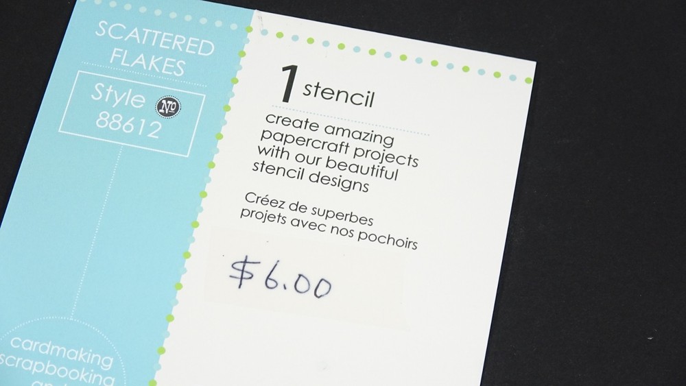 2016 Memory Box Designer Stencil Scattered Flakes 88612