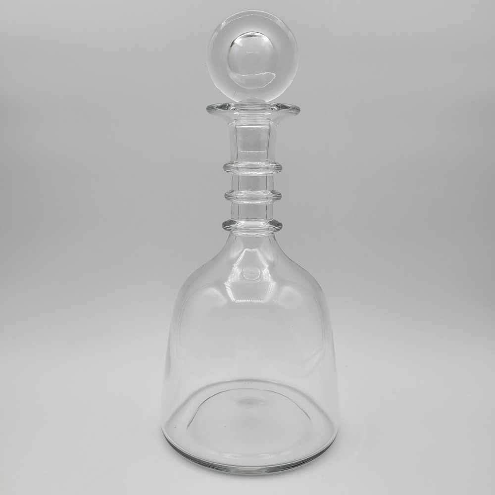 BACCARAT Decanter Barware France Commodore Rings Retired Pattern Large