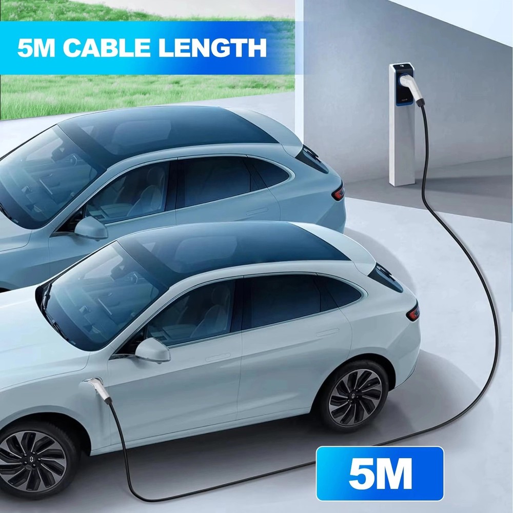 TYPE 2-TYPE 2 Fast Charging EV Cable / 32A / 3 Phase / 5M Length / 22kW