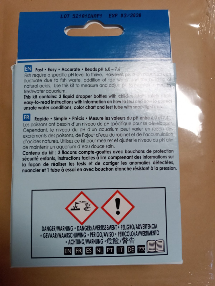 API pH Test and Adjuster Kit Fresh Water 250 tests correct pH on the spot