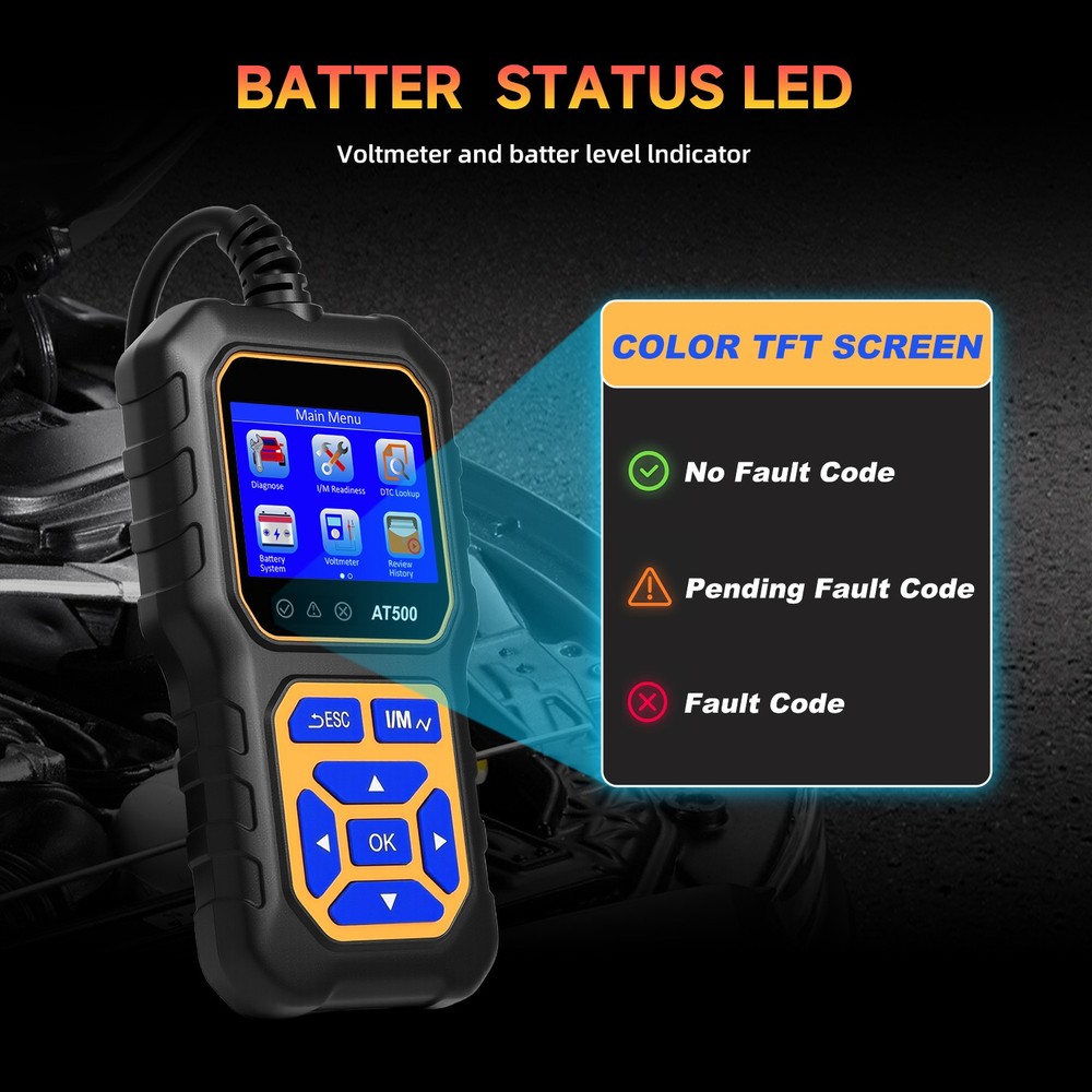Diagnostic Scanner Code Reader Engine Tool Fault for OBD II Protocol 996-UP Car