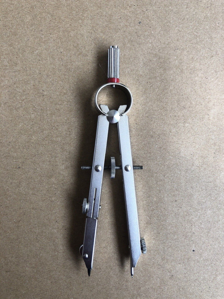 ROTRING VINTAGE MANUAL COMPASS SET ENGINEERING DRAWING DRAUGHTING