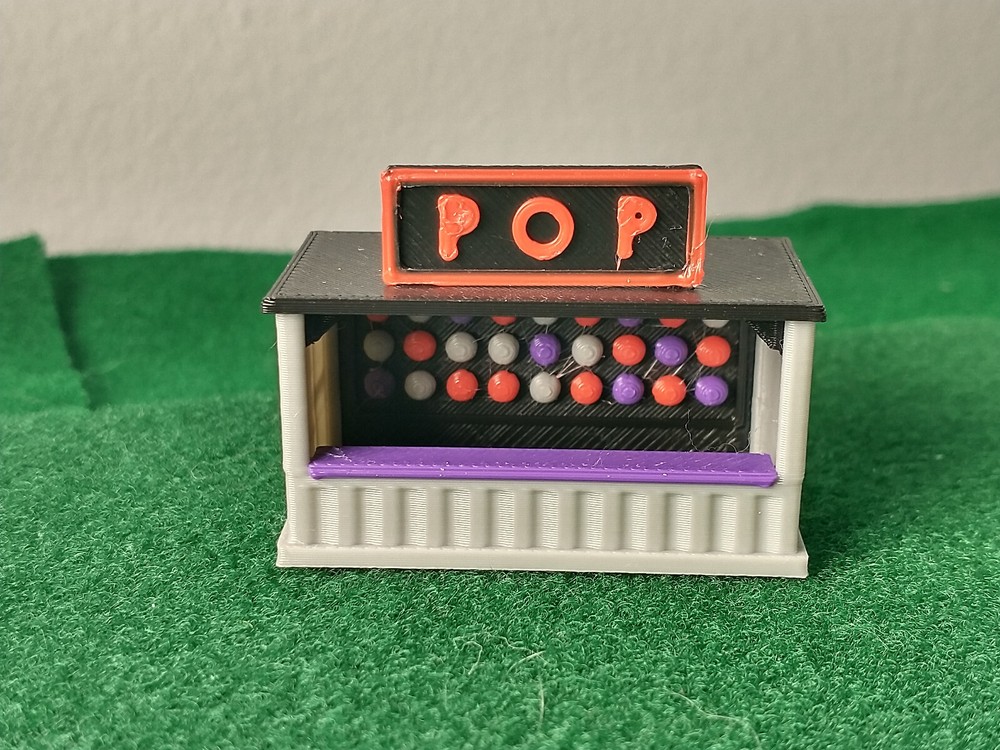 Carnival Booth Collection - 4 Booths - Set #2 - N Scale