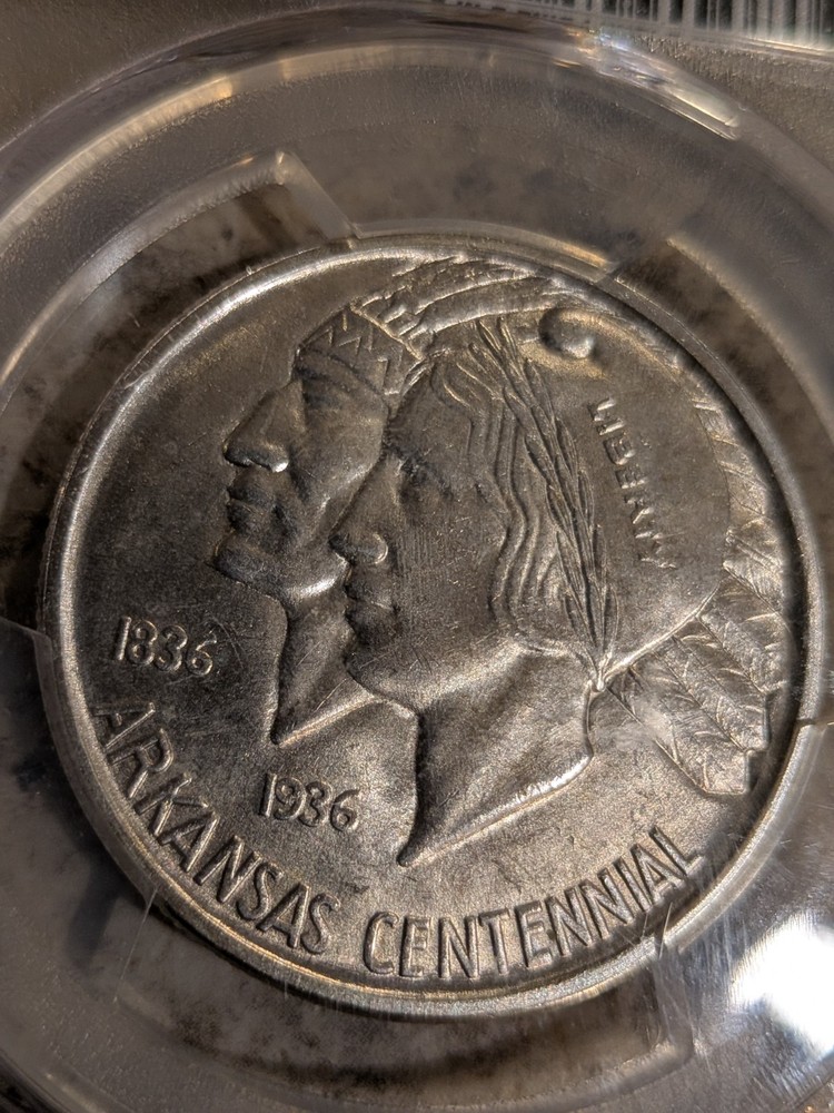 1936-D Arkansas Silver Commemorative Half Dollar -PCGS MS-64