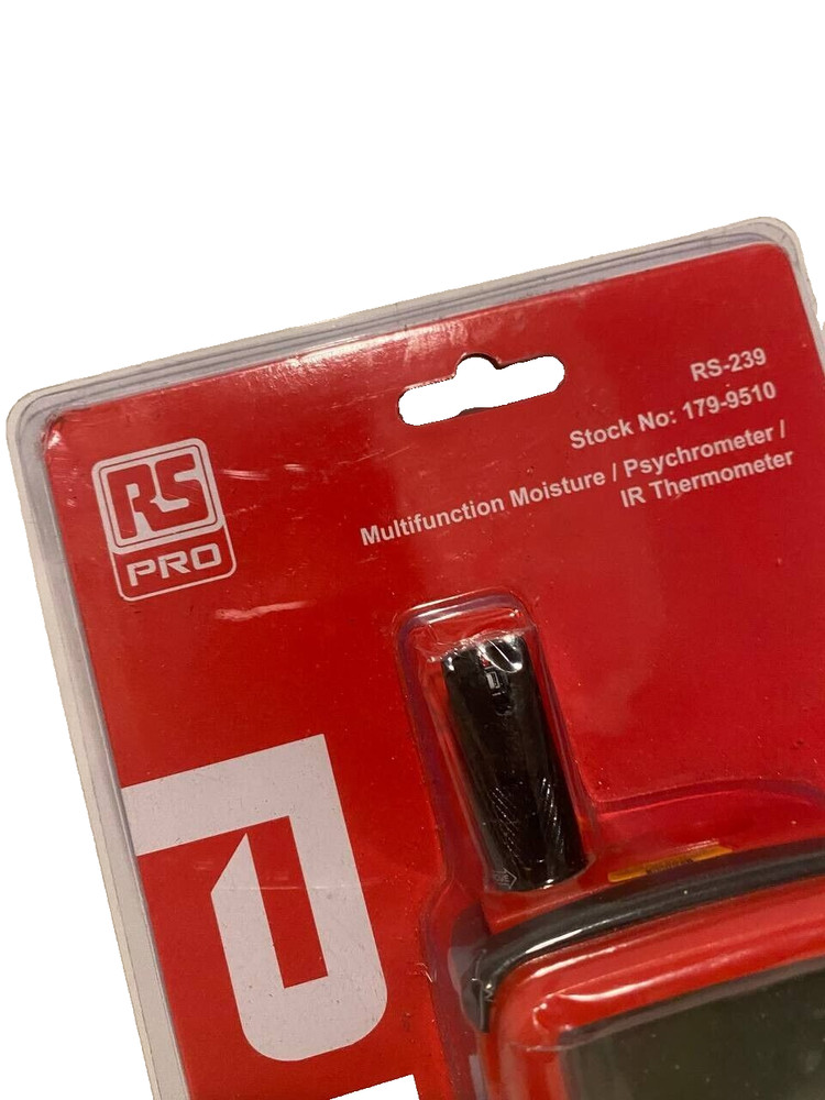 RS Pro RS-239 Multifunction Moisture Psychrometer Missing Cable Red