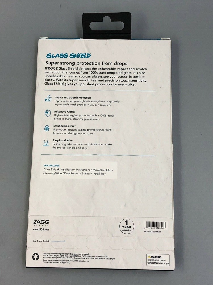 iFrogz Apple iPhone XS Max Glass Shield Screen Protector