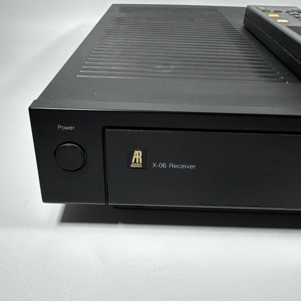 Acoustic Research X-06 Stereo Receiver Tested & Working Includes Control