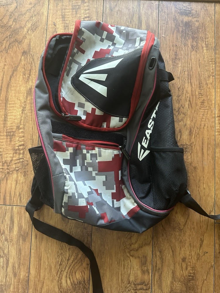 EASTON Baseball Softball Red Camouflage Backpack