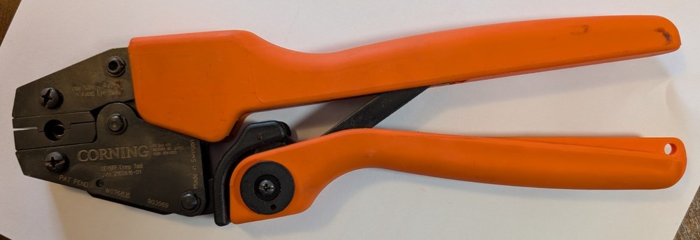 Corning Fiber Optic Connector Crimp Tool