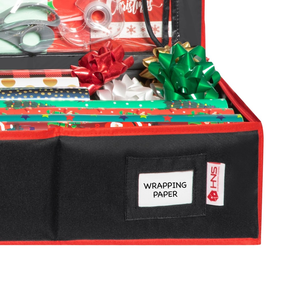 HOLDN’ STORAGE Premium Wrapping Paper Storage Container - Durable 600D Tea