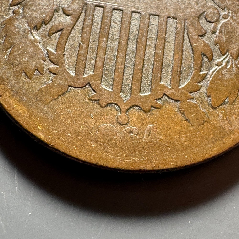 1864 US 2 Cent Large Motto 2C703