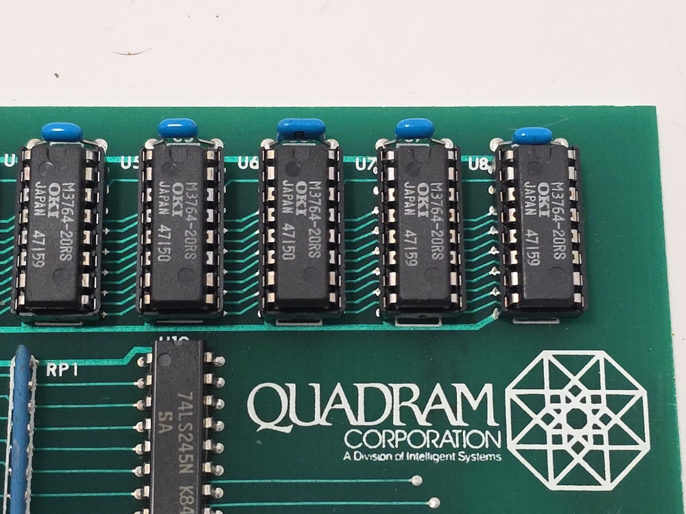 Apple II QuadRAM E-RAM 80 add on card