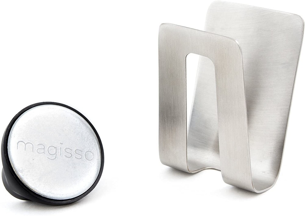 Happy Sinks Sponge Holder for Sink, Polyurethane PU, Metallic Silver, PequeÃ±o