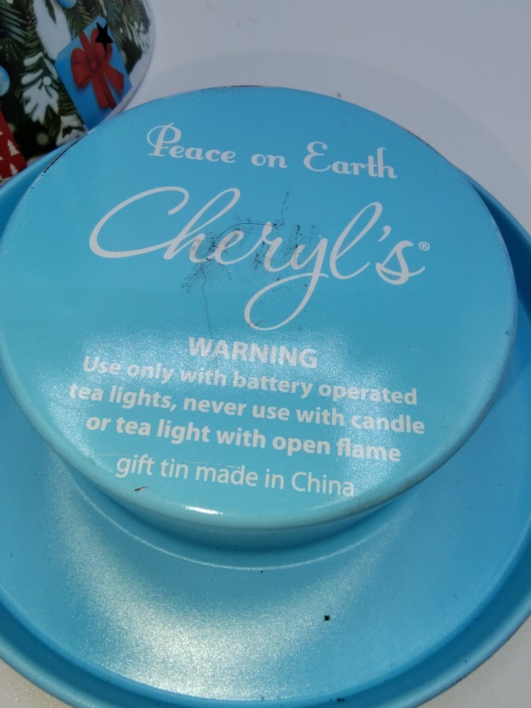 Cheryl’s Christmas NUTCRACKER SUITE red Tin Tree Tea light Luminary