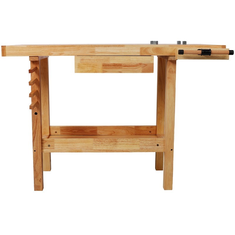 48" Heavy Duty Wood Workbench Work Table w/Adjustable Handle & Drawer for Garage