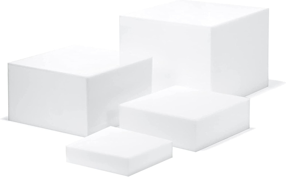 Acrylic Cube Cupcake Display Stands - 5-Sided Nesting Risers for Events